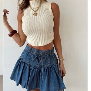 Denim Blue Women's Skirt